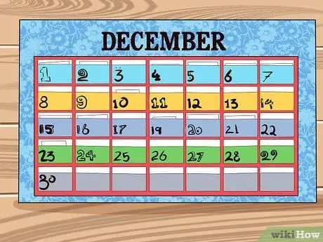 Lag en kalender Trinn 22