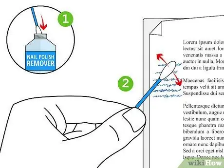 Tinta törlése a papírról 1. lépés