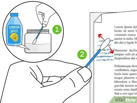 Ștergeți cerneala dintr-o hârtie Pasul 3