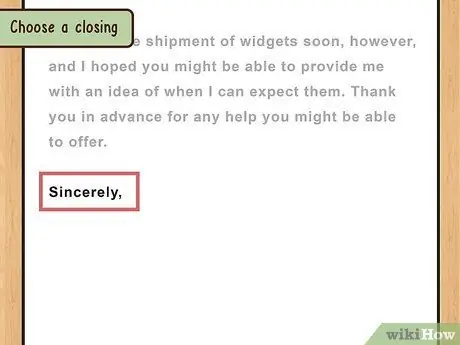 Write a Business Letter Step 15