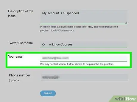 Oporavak suspendiranog Twitter računa Korak 17