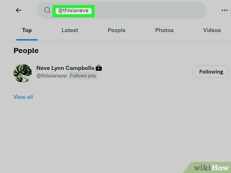 Maghanap ng Mga Tao sa Twitter Hakbang 2