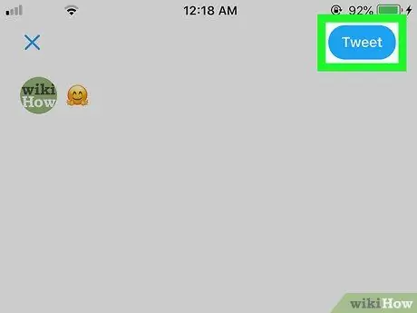 Pridėkite „Emoji“prie „Twitter“5 veiksmo
