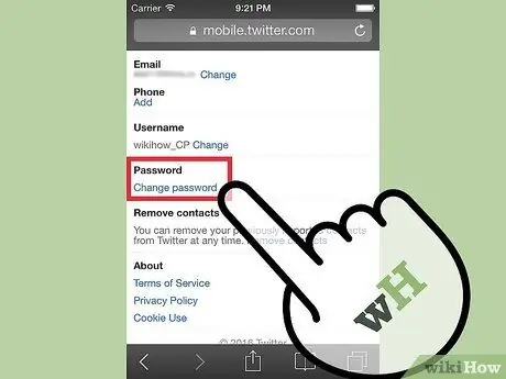 Schimbați parola Twitter Pasul 18