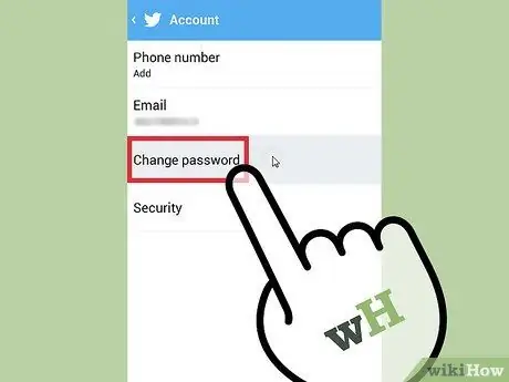 Modifica la password di Twitter Passaggio 9