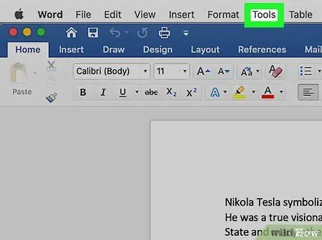 Provjerite broj riječi u programu Microsoft Word Korak 4