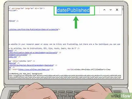 Find the Publication Date of a Website Step 11