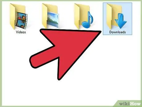 Open Downloads Step 1