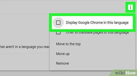 Pakeiskite numatytąją kalbą „Google Chrome“9 veiksme