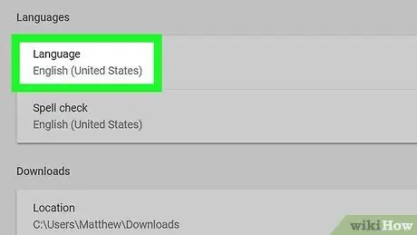 Změňte výchozí jazyk v prohlížeči Google Chrome Krok 5