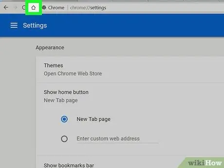 เปลี่ยนหน้าแรกของคุณบน Chrome ขั้นตอนที่7