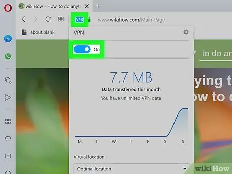 I-on ang Built ‐ In VPN para sa Opera Browser Hakbang 11