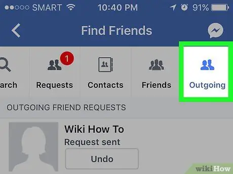 Tieni traccia delle richieste di amicizia che hai inviato su Facebook Passaggio 4