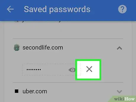 Elimina password ricordate Passaggio 21