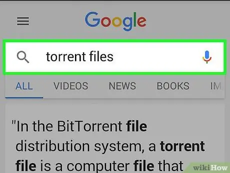 Download een torrent met Android Stap 1