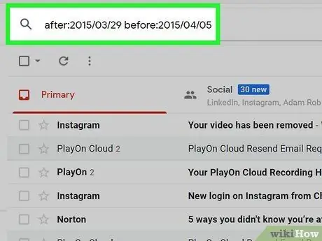 Paghahanap ayon sa Petsa sa Gmail Hakbang 4