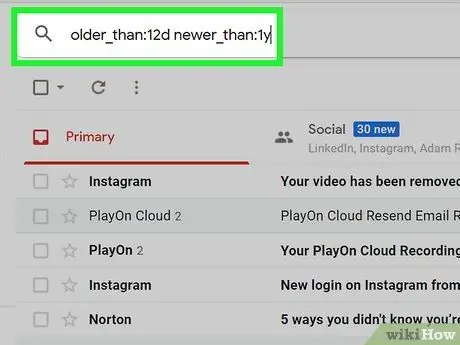 მოძებნეთ თარიღის მიხედვით Gmail– ში ნაბიჯი 5