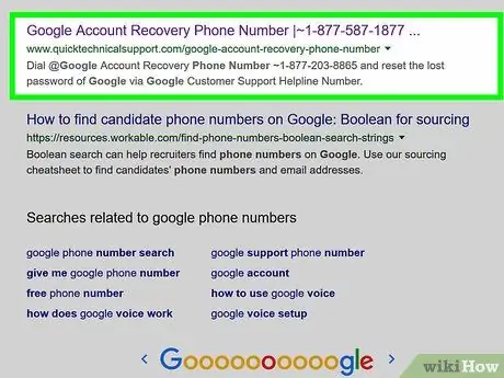 Contacter Google Étape 12