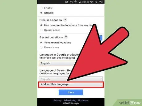 Change Language on Google Step 10