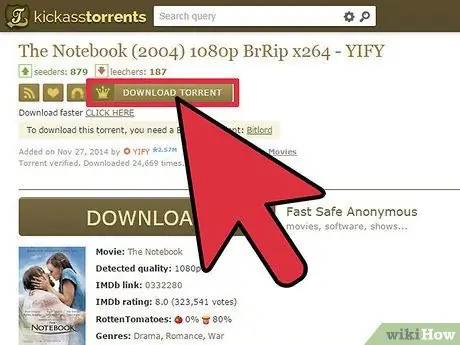 Stiahnutie z Kickasstorrents, krok 6