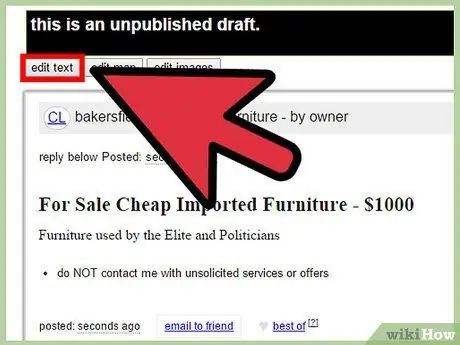 Plaas advertensies op Craigslist Stap 4