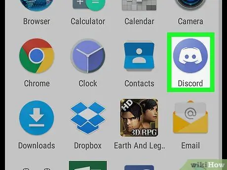 Brisanje Discord kanala na Androidu Korak 1