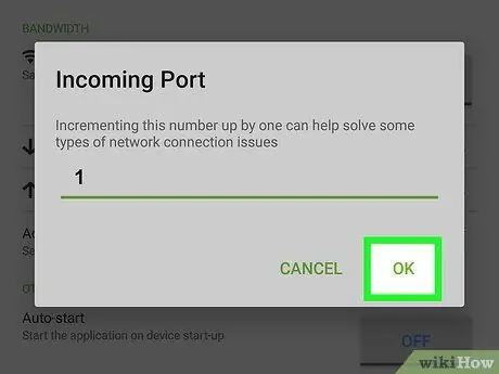 Forøg downloadhastighed i uTorrent på Android Trin 12