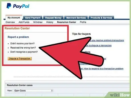 Spor o transakciji PayPal 3. korak