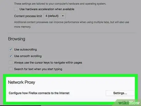 Insira as configurações de proxy no Firefox, etapa 5