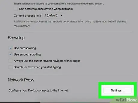 Insira as configurações de proxy no Firefox, etapa 6