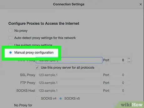 Firefox 7 -də Proxy Ayarlarını daxil edin