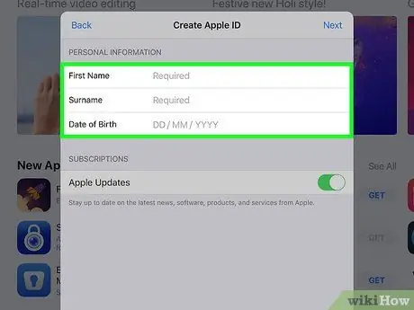 Opret et Apple -ID Uden et kreditkort Trin 16