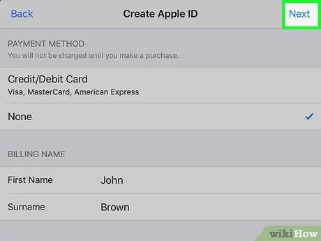 ያለ ክሬዲት ካርድ የ Apple ID ይፍጠሩ ደረጃ 21