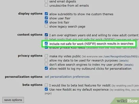 Reddit चरण 23. पर NSFW सामग्री सक्षम करें