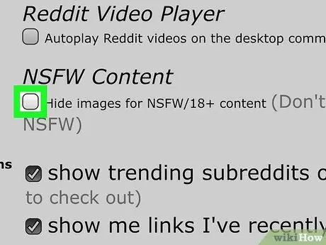 Activer le contenu NSFW sur Reddit Étape 8