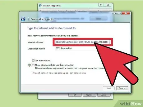 Utilizzare un proxy Passaggio 7