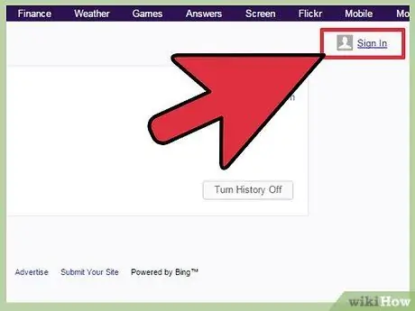 Verwyder Yahoo History Stap 2