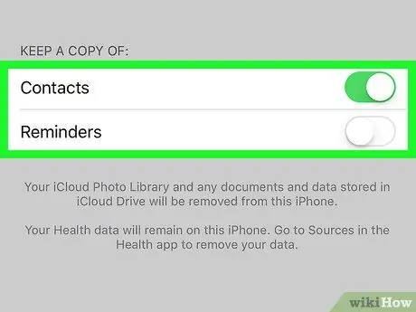 iCloud चरण 17 अक्षम करें