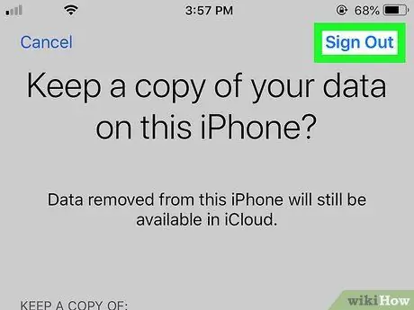 Деактивирайте iCloud Стъпка 18