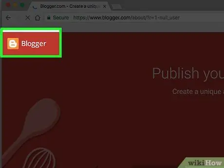 Sukurkite tinklaraštį „Blogger“1 veiksmas