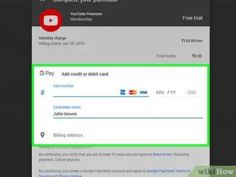 Disattiva gli annunci su YouTube Passaggio 3