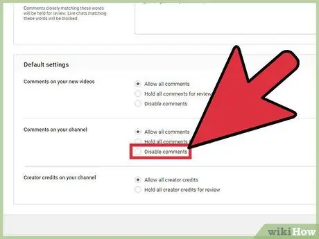 Išjunkite „YouTube“vaizdo įrašų komentarus 30 veiksmas