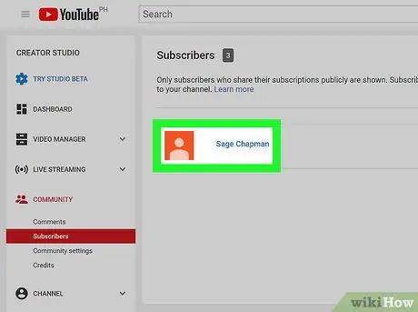 Supprimer les abonnés de YouTube Étape 11