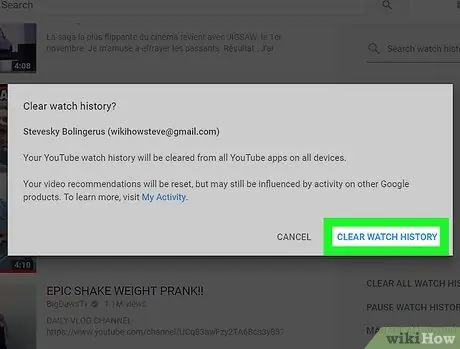 Clear Your YouTube History Step 11