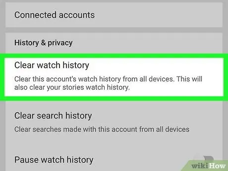 გაასუფთავეთ თქვენი YouTube ისტორია ნაბიჯი 4