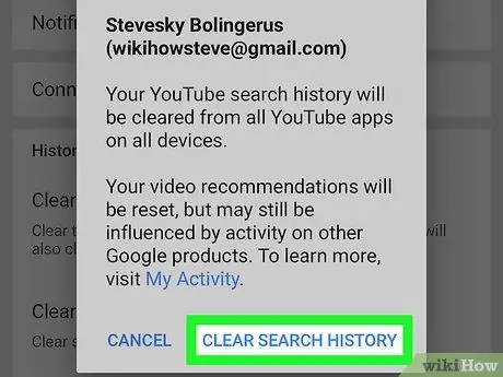 Ștergeți istoricul YouTube Pasul 7