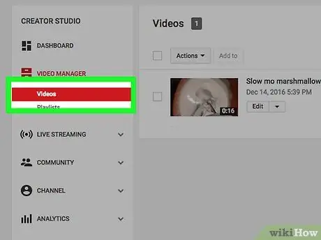 Elimina i video di YouTube Passaggio 12