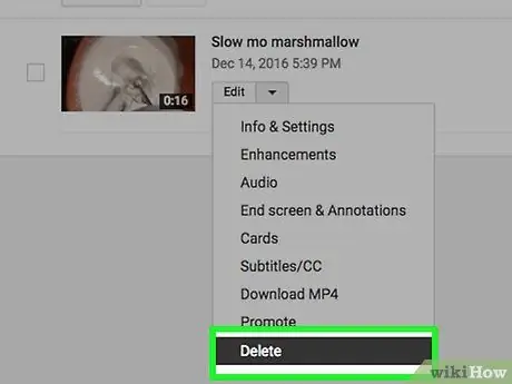 YouTube'i videote kustutamine 15. samm