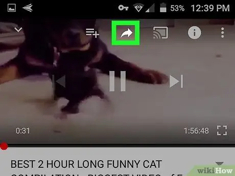 Kopieer 'n URL in die YouTube -app op Android Stap 5