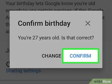 Change Age on YouTube Step 28